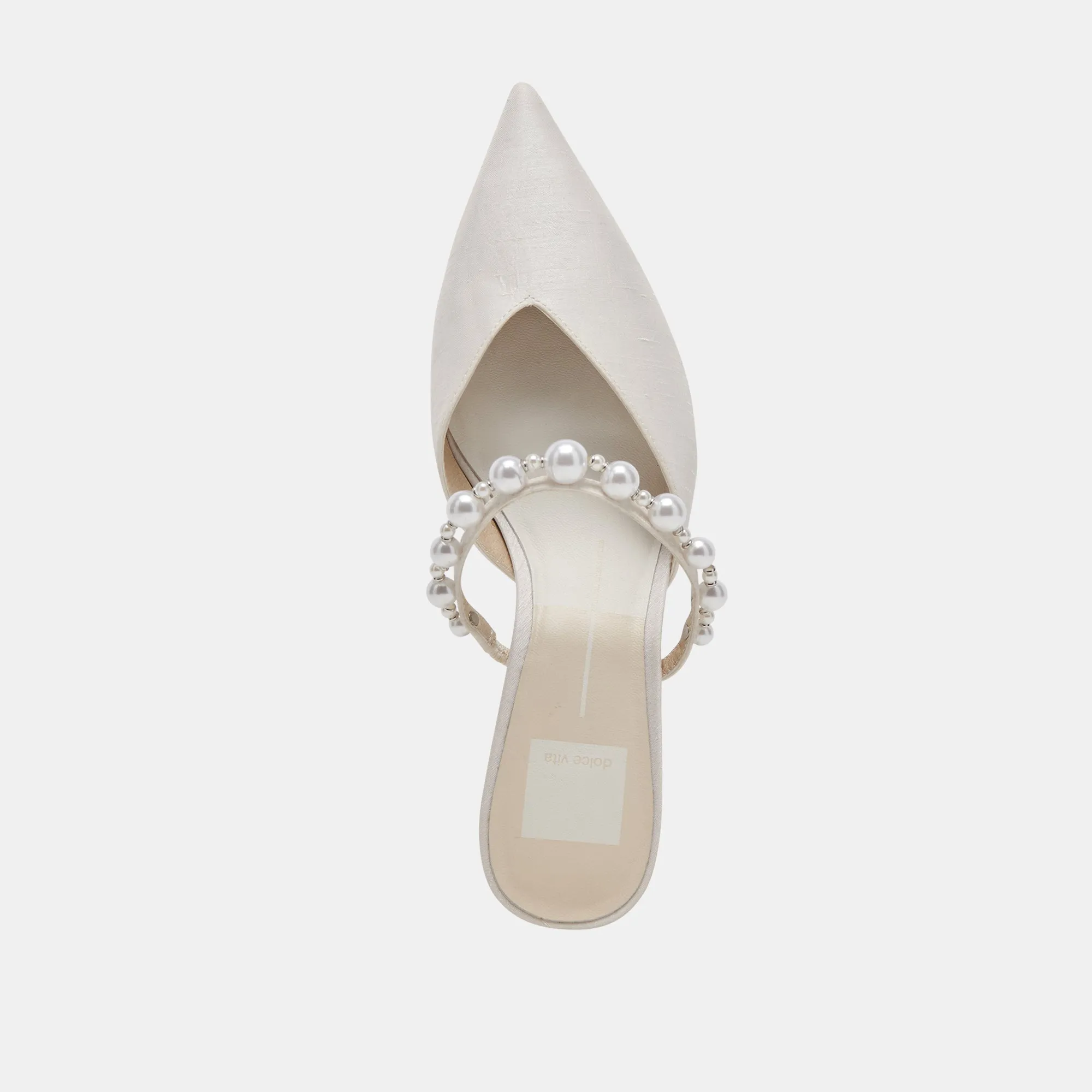 KANIKA PEARL MID HEELS VANILLA PEARLS