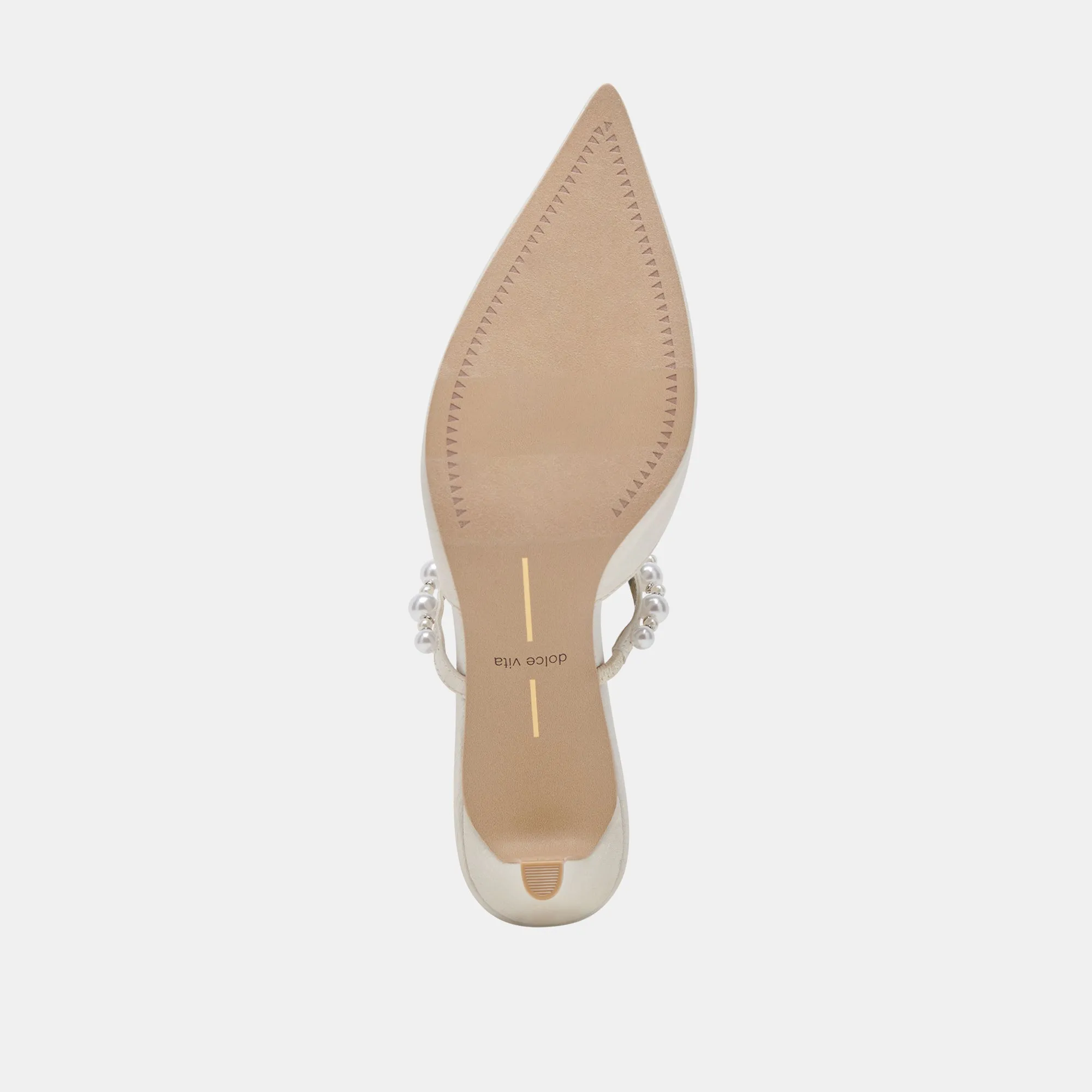 KANIKA PEARL MID HEELS VANILLA PEARLS