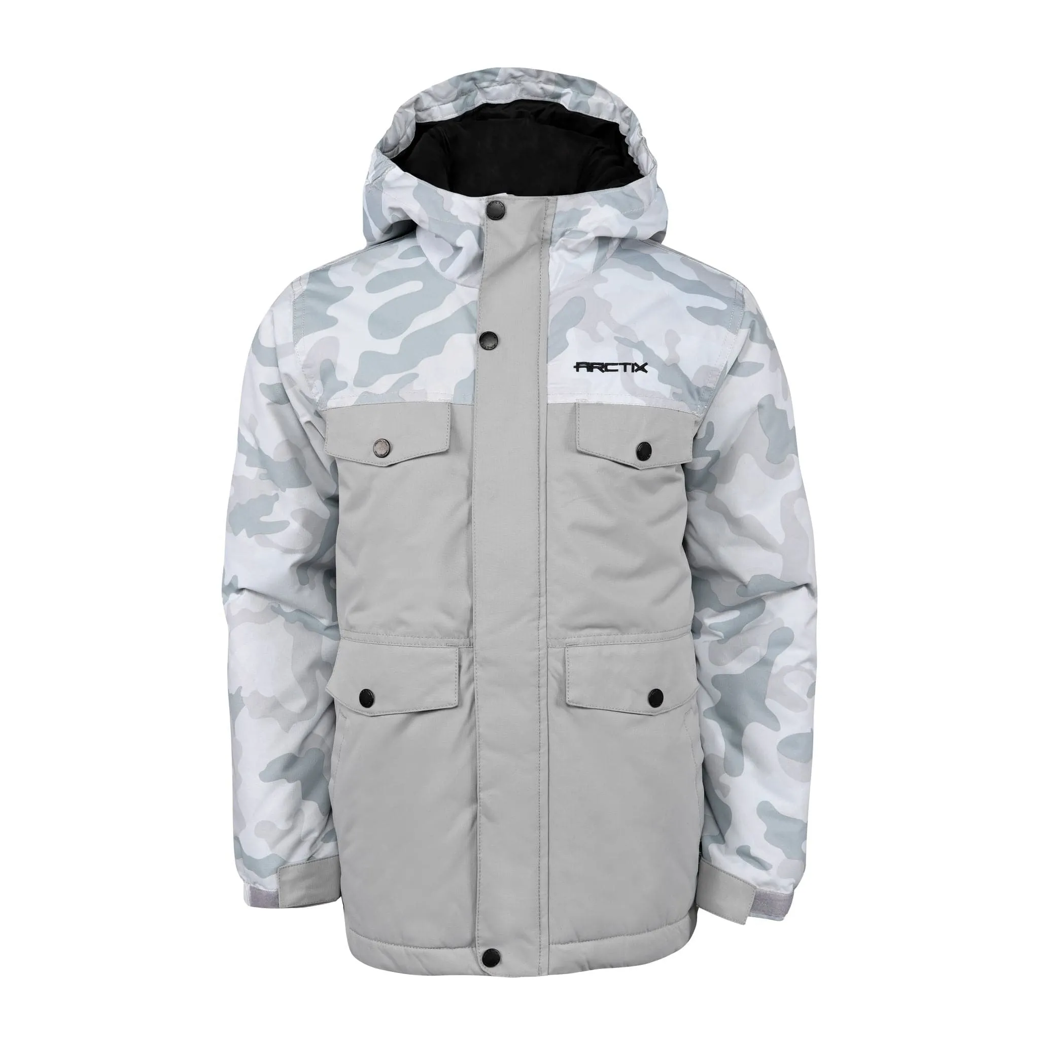 Kids Camo Slalom Insulated Winter Jacket