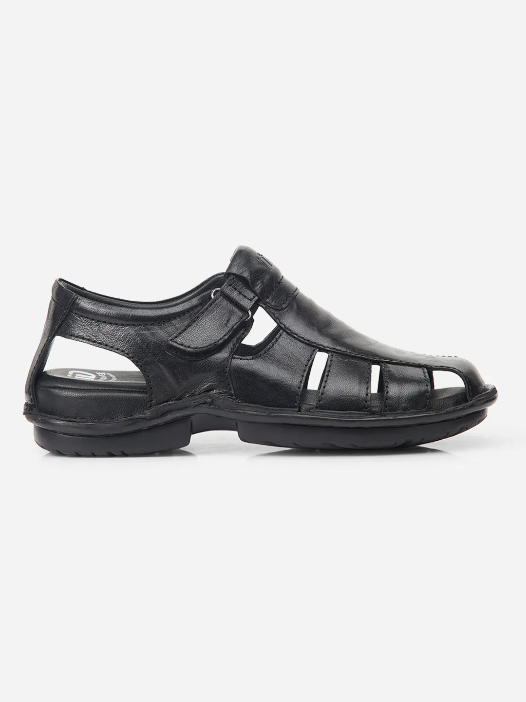 Men Black Sandal / Slipper (ID4209)