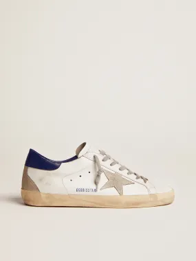 Men's Super-Star with suede star and blue heel tab