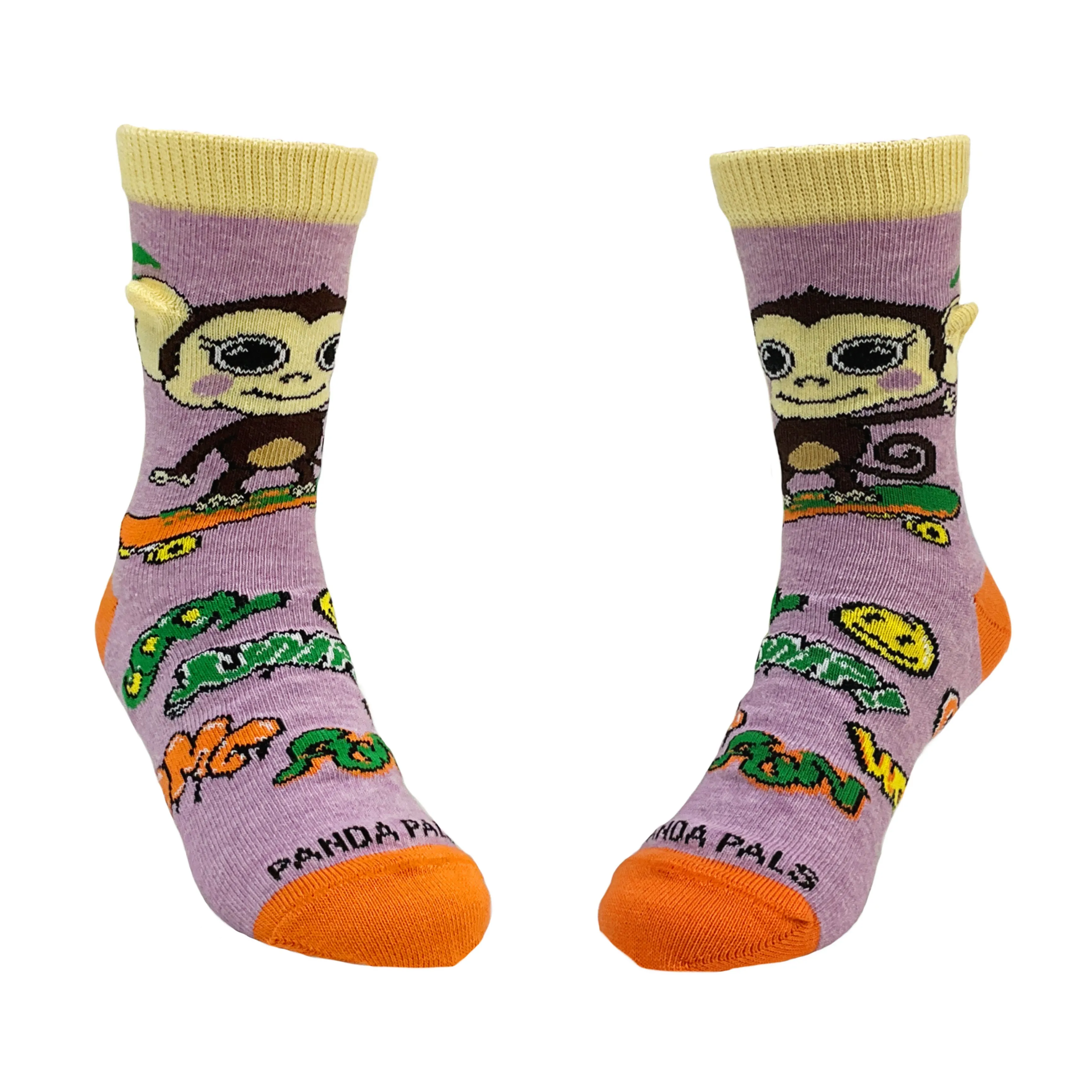 Monkey Skateboarding Socks from the Sock Panda (Age 3-7)