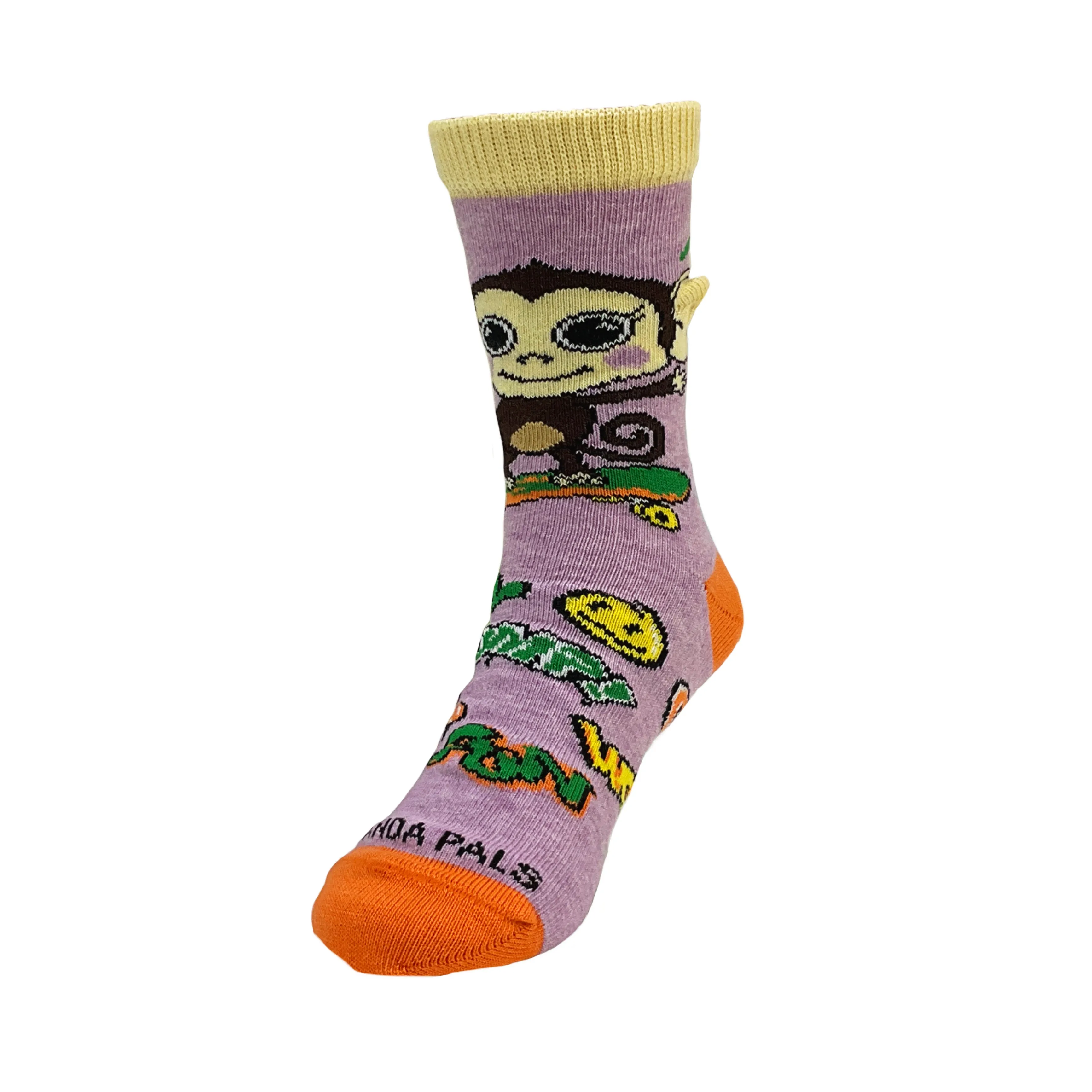 Monkey Skateboarding Socks from the Sock Panda (Age 3-7)