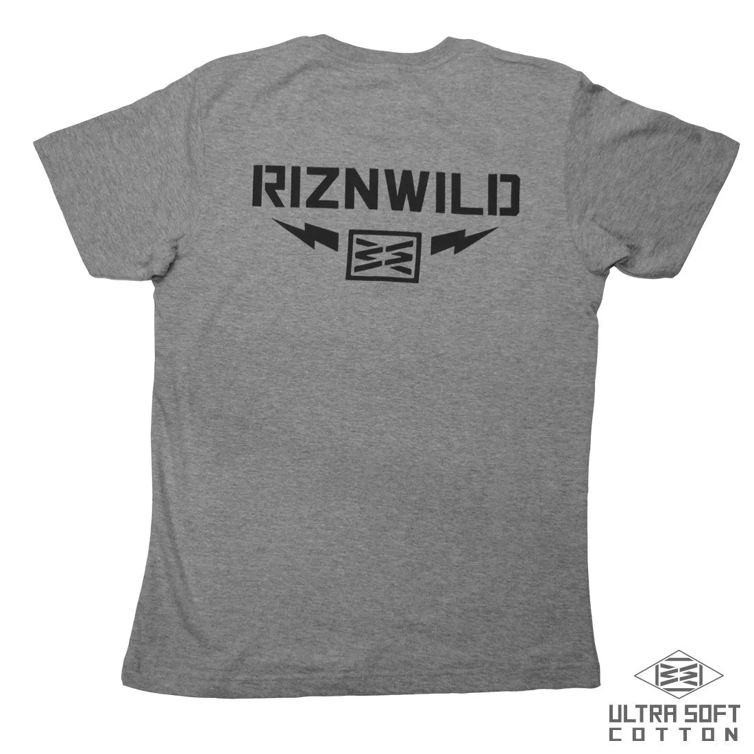 RIZNWILD THUNDER MENS ULTRA SOFT TEE ATH HEATHER