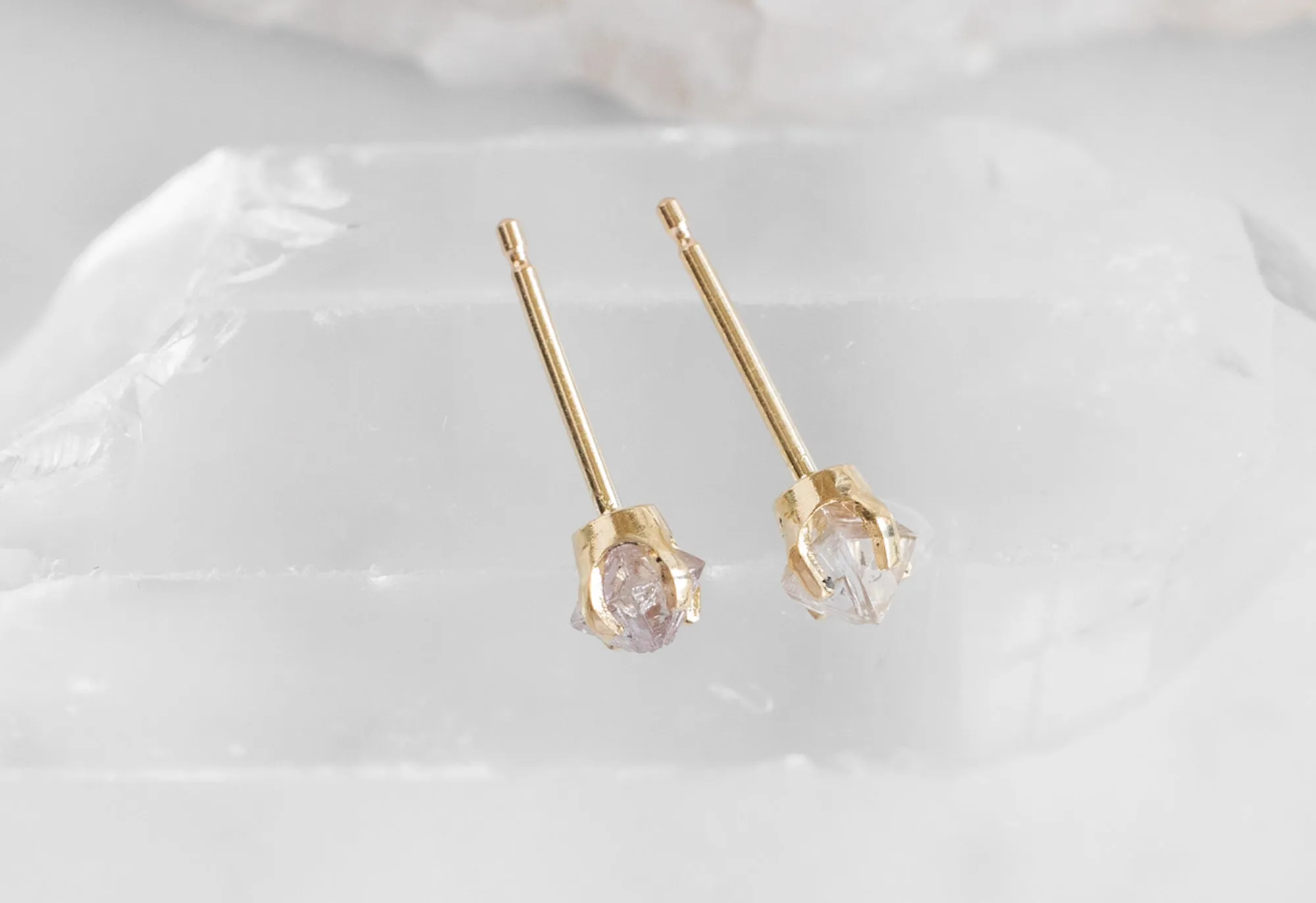 Rough Diamond Stud Earrings