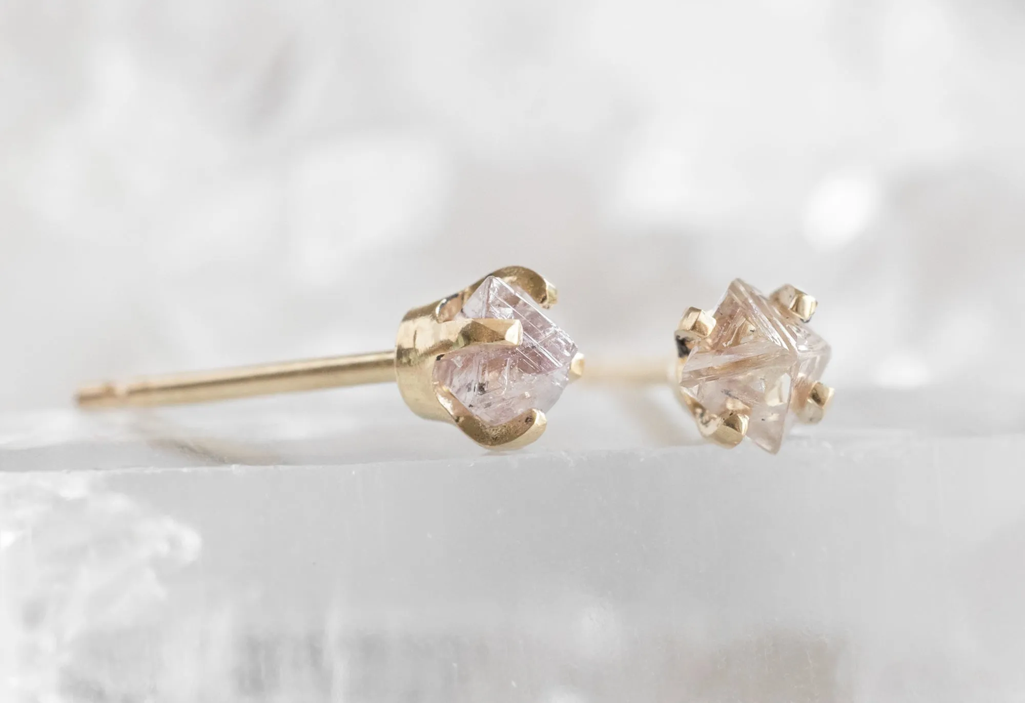 Rough Diamond Stud Earrings