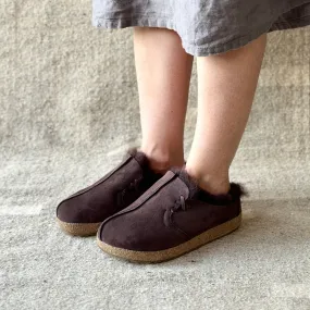 Sheepskin Clogs - Saskatchewan - Coffee (Adults 36-42)