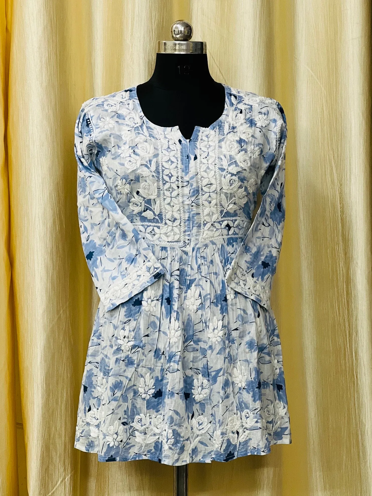 Short Chikankari Gowns