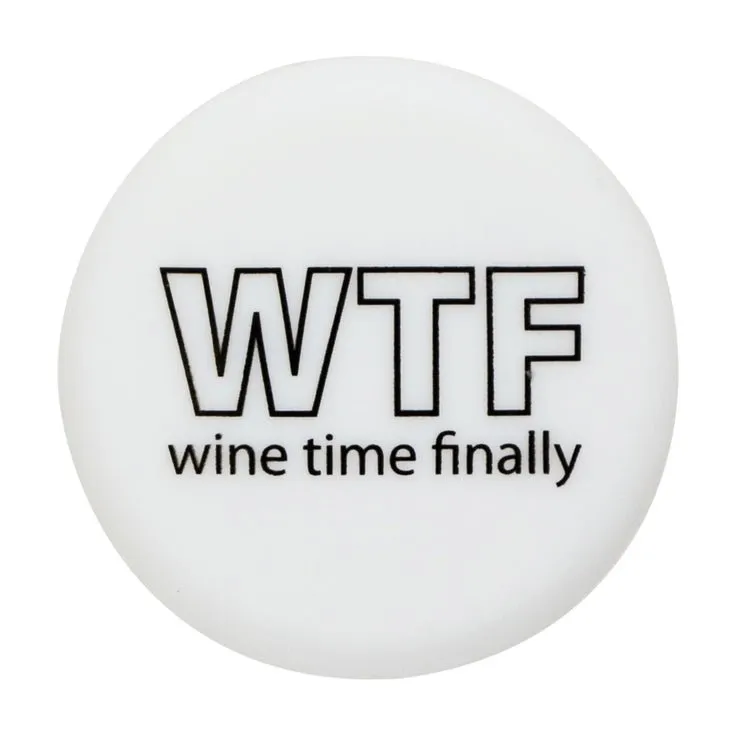 Slogan Cap - White - WTF - Wine Time Finally