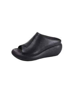 Summer Open Toe Comfortable Wedge Slippers