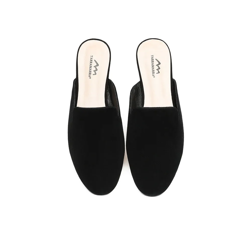 TARRAMARRA® Women Mule Black Flat Slides Taniya