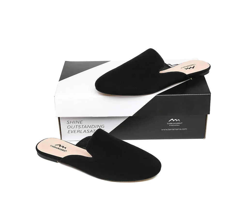 TARRAMARRA® Women Mule Black Flat Slides Taniya