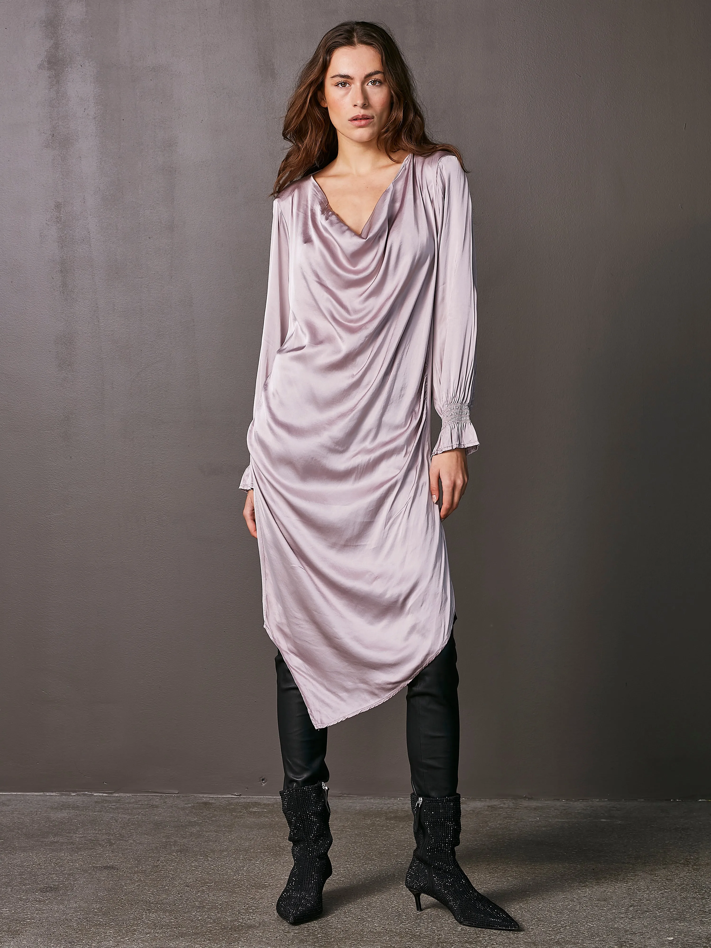 VANILLA tunic dress - Dusty purple