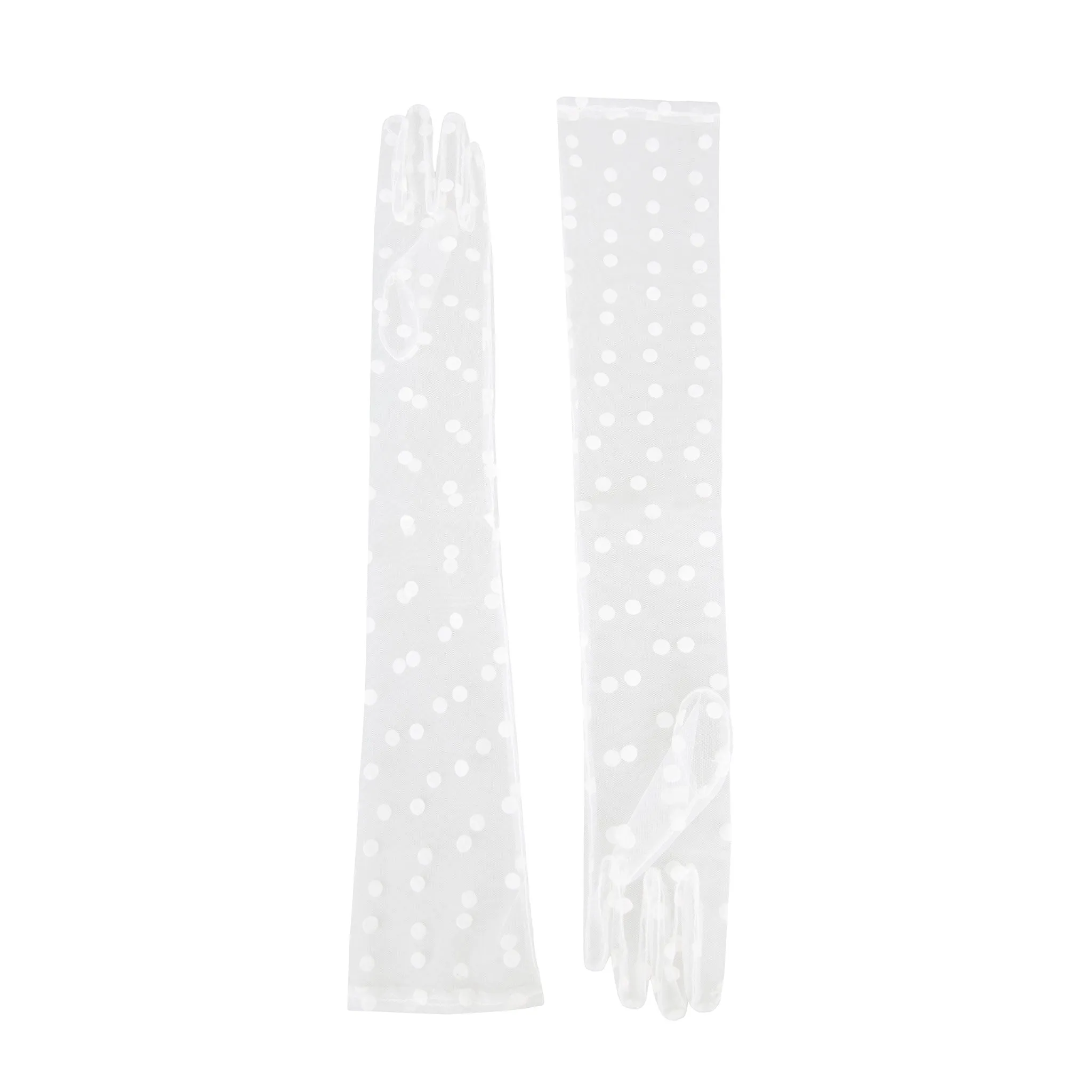 Women’s Long Opera Spotty Tulle Gloves