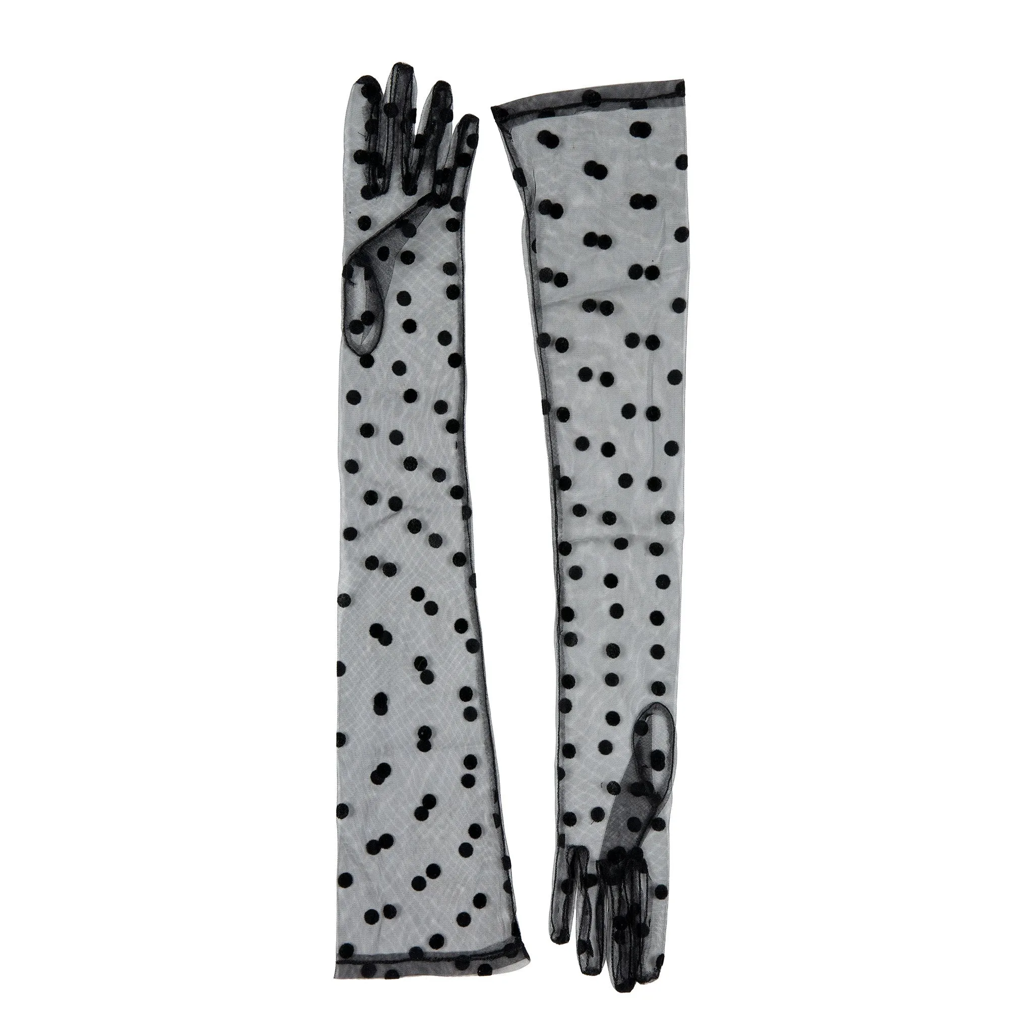 Women’s Long Opera Spotty Tulle Gloves