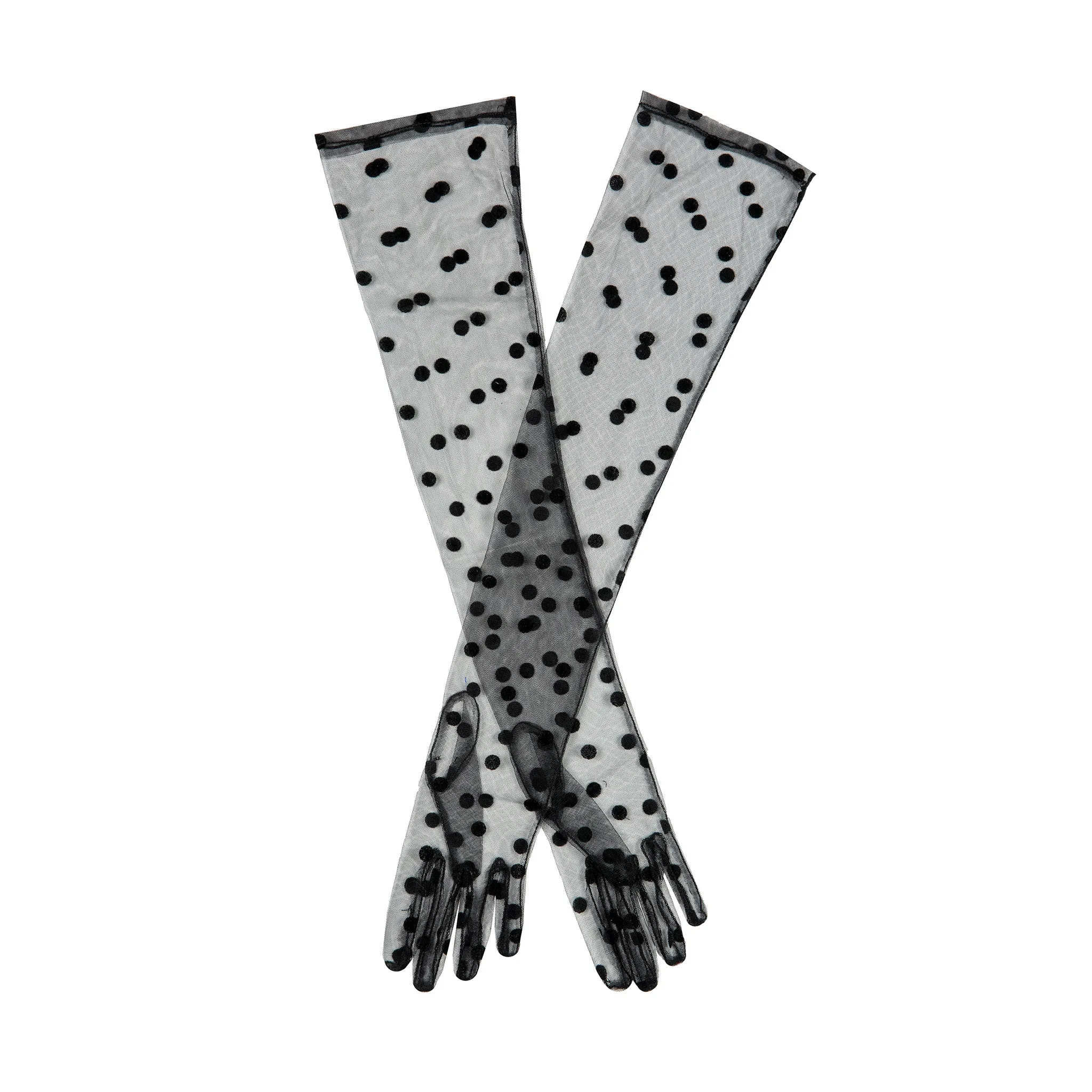 Women’s Long Opera Spotty Tulle Gloves