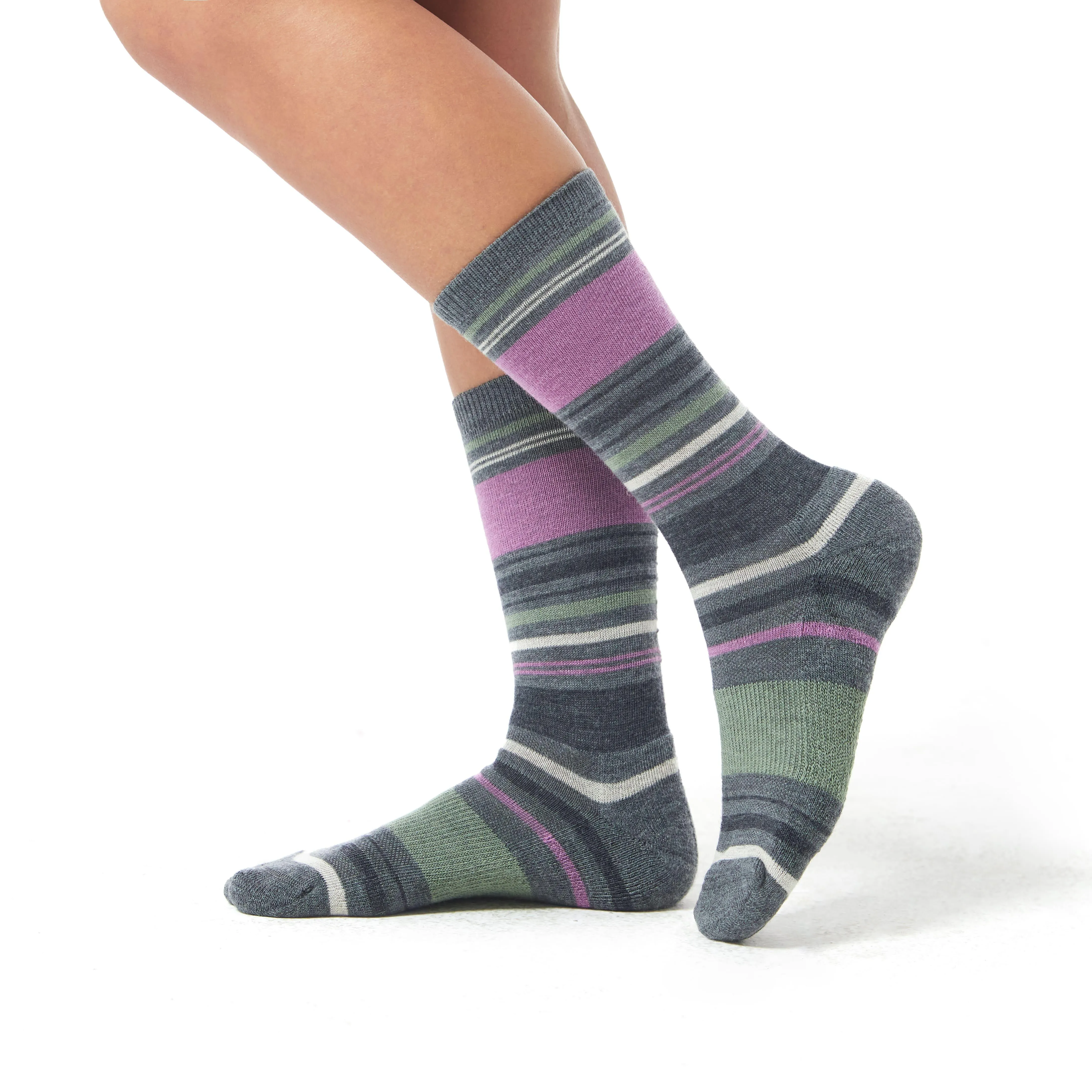 Women's Touch Wear Everyday Midtones crew socks 4-packs