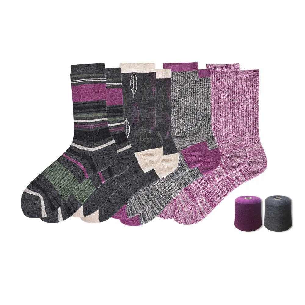 Women's Touch Wear Everyday Midtones crew socks 4-packs