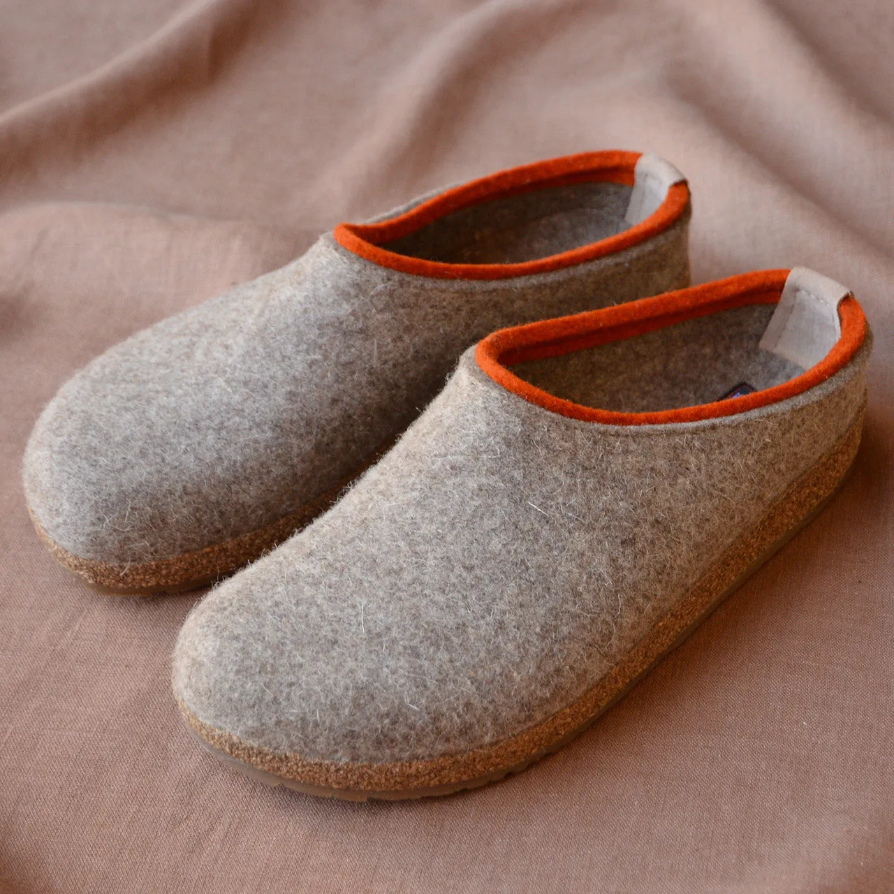 Wool Felt Clogs - Kris - Taupe (Adults 36-46)