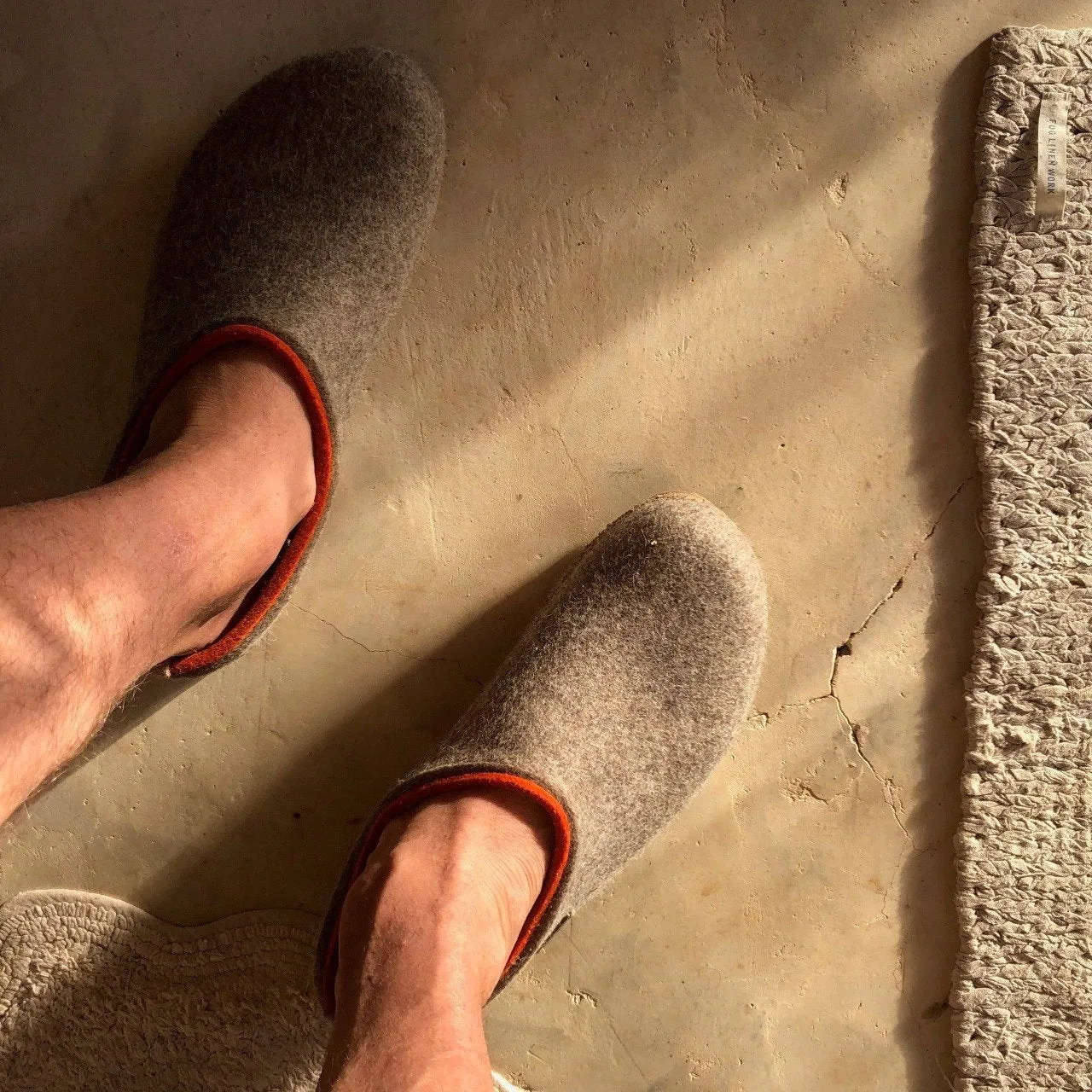 Wool Felt Clogs - Kris - Taupe (Adults 36-46)