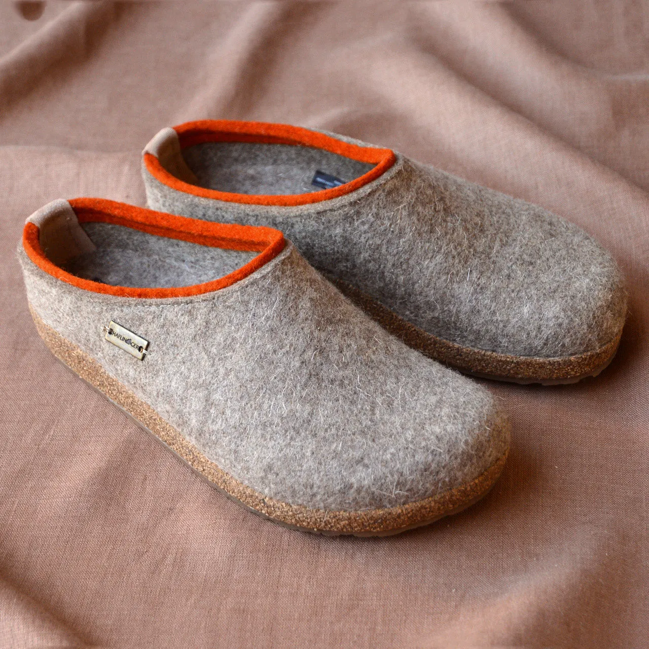 Wool Felt Clogs - Kris - Taupe (Adults 36-46)